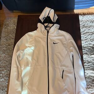 Nike White Jacket with Black Details